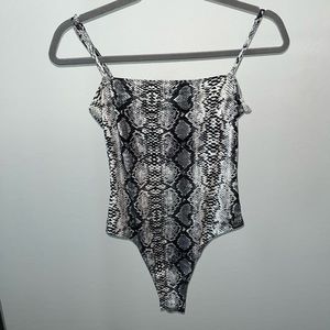 Snake Print Body Suit!